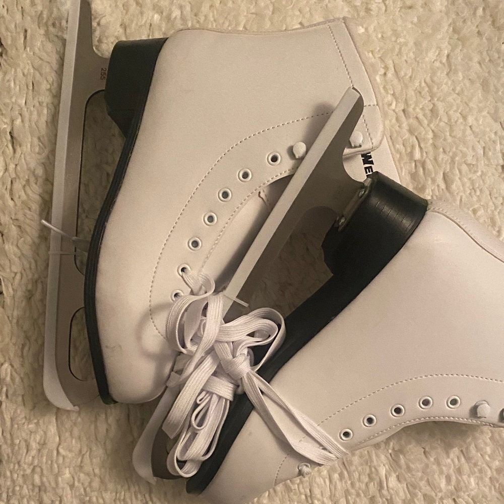 Classic White Ice Skating Shoes